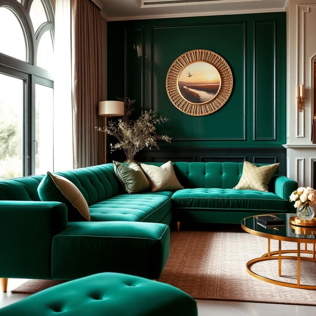 Emerald green velvet sofa reupholstery Delhi NCR
